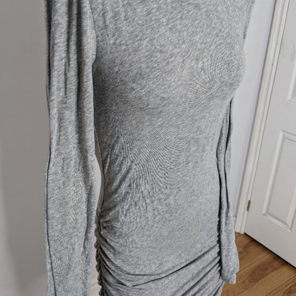 James Perse - gray jersey knit dress - Picture 4 of 10